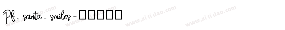 Pf_santa_smiles字体转换