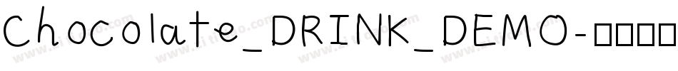 Chocolate_DRINK_DEMO字体转换