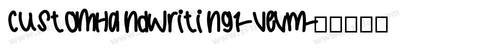 CustomHandwriting1-veVM字体转换