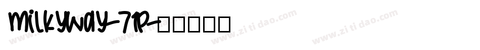 MilkyWay-71P字体转换
