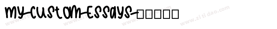 My-Custom-Essays字体转换