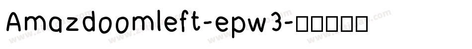 Amazdoomleft-epw3字体转换