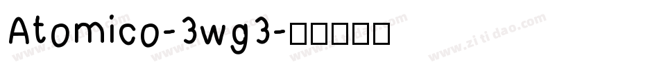 Atomico-3wg3字体转换
