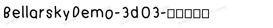 BellarskyDemo-3dO3字体转换