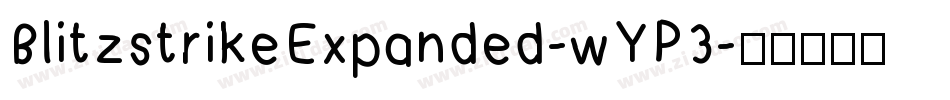 BlitzstrikeExpanded-wYP3字体转换