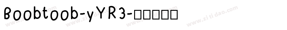 Boobtoob-yYR3字体转换