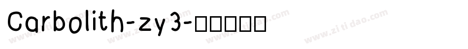 Carbolith-zy3字体转换