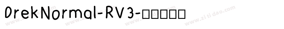 DrekNormal-RV3字体转换