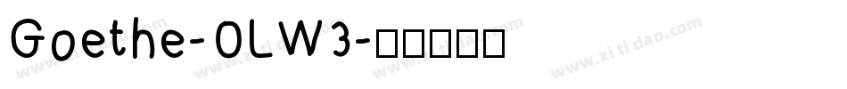 Goethe-OLW3字体转换
