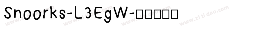 Snoorks-L3EgW字体转换