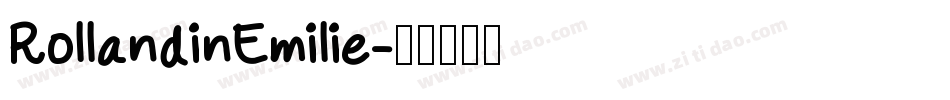 RollandinEmilie字体转换
