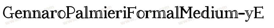 GennaroPalmieriFormalMedium-yEPM字体转换