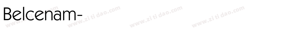 Belcenam字体转换
