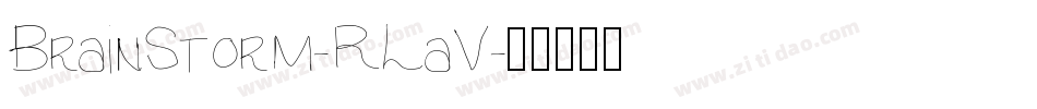 BrainStorm-RLaV字体转换