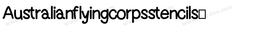 Australianflyingcorpsstencils-xxym字体转换