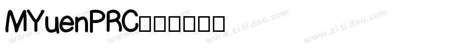 MYuenPRC字体转换