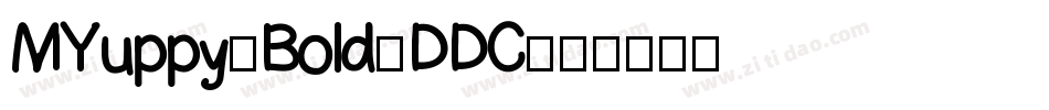 MYuppy-Bold-DDC字体转换