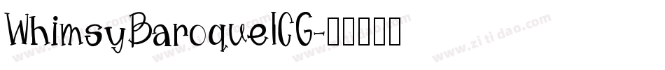 WhimsyBaroqueICG字体转换