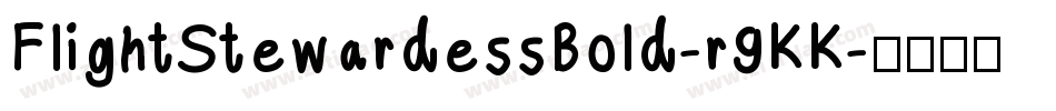 FlightStewardessBold-r9KK字体转换