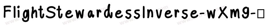 FlightStewardessInverse-wXm9字体转换