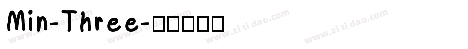 Min-Three字体转换