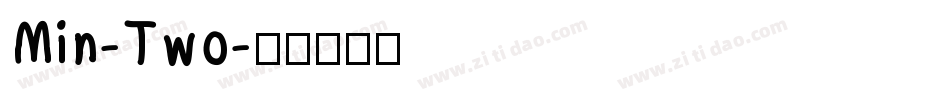 Min-Two字体转换