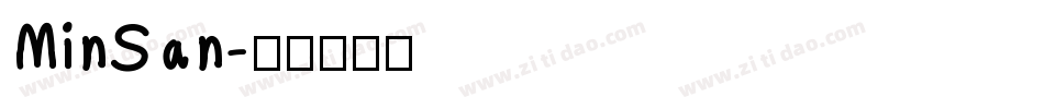 MinSan字体转换