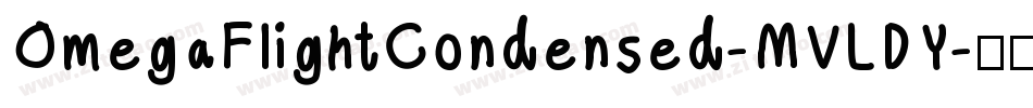 OmegaFlightCondensed-MVLDY字体转换
