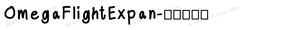 OmegaFlightExpan字体转换