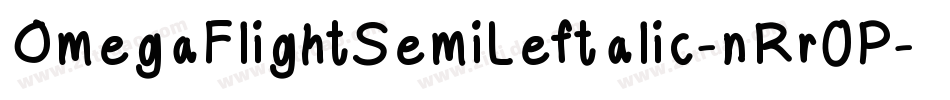 OmegaFlightSemiLeftalic-nRr0P字体转换