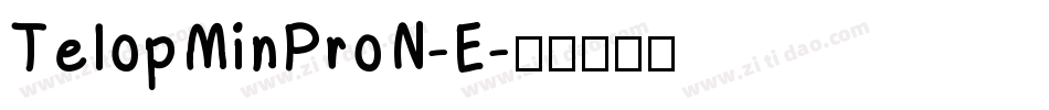 TelopMinProN-E字体转换