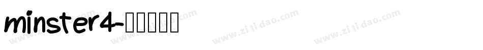 minster4字体转换