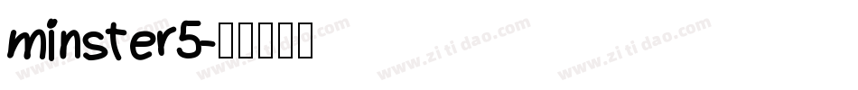 minster5字体转换