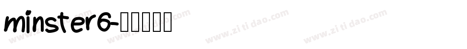 minster6字体转换