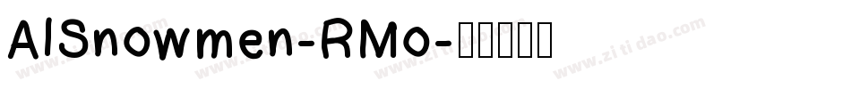 AlSnowmen-RMo字体转换