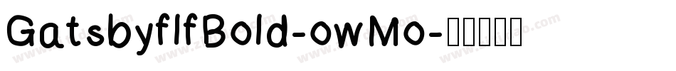 GatsbyflfBold-owMo字体转换