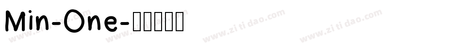 Min-One字体转换