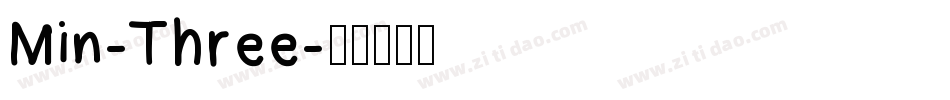 Min-Three字体转换