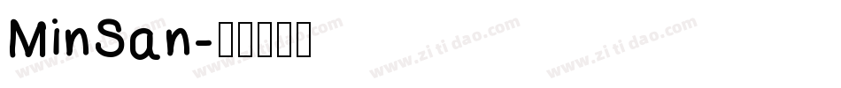 MinSan字体转换
