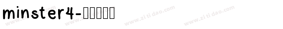 minster4字体转换
