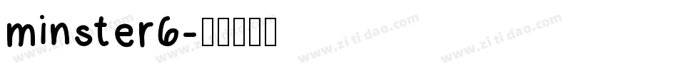 minster6字体转换
