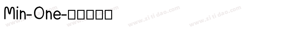 Min-One字体转换