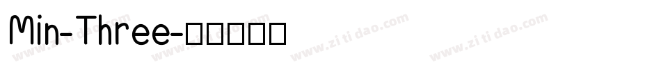 Min-Three字体转换