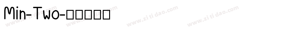 Min-Two字体转换