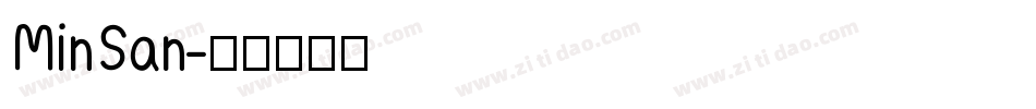 MinSan字体转换