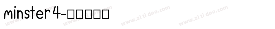 minster4字体转换