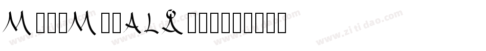 ModeMinALarge字体转换