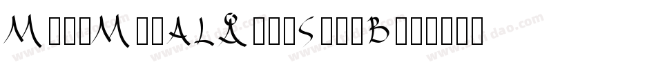 ModeMinALargeStd-B字体转换