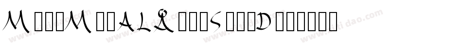 ModeMinALargeStd-D字体转换