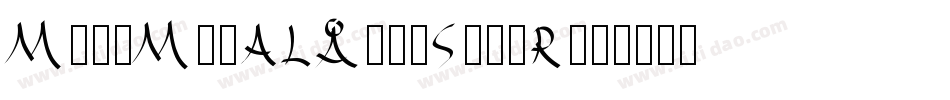 ModeMinALargeStd-R字体转换